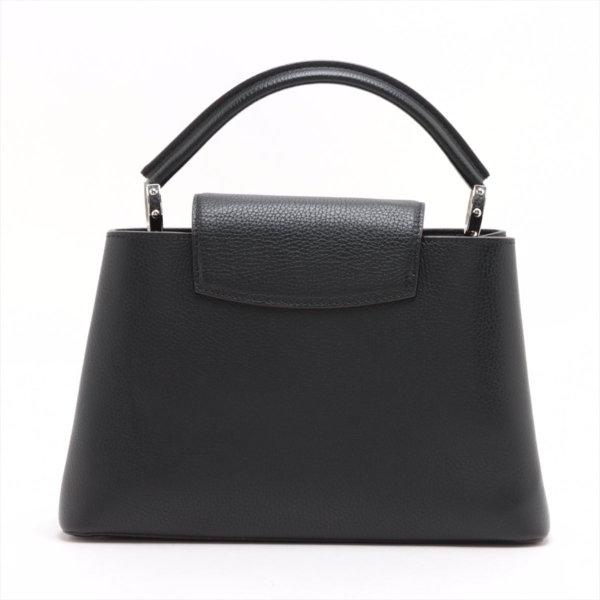 Second hand Louis Vuitton Capucines PM Taurillon Leather 2 - Ways Handbag Black - Tabita Bags