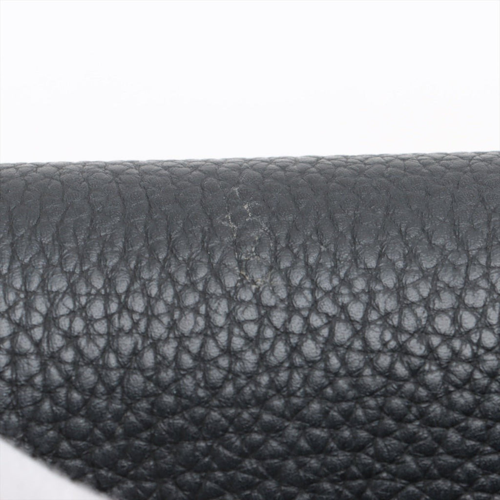 Second hand Louis Vuitton Capucines PM Taurillon Leather 2 - Ways Handbag Black - Tabita Bags
