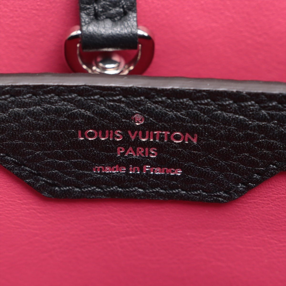 Second hand Louis Vuitton Capucines PM Taurillon Leather 2 - Ways Handbag Black - Tabita Bags