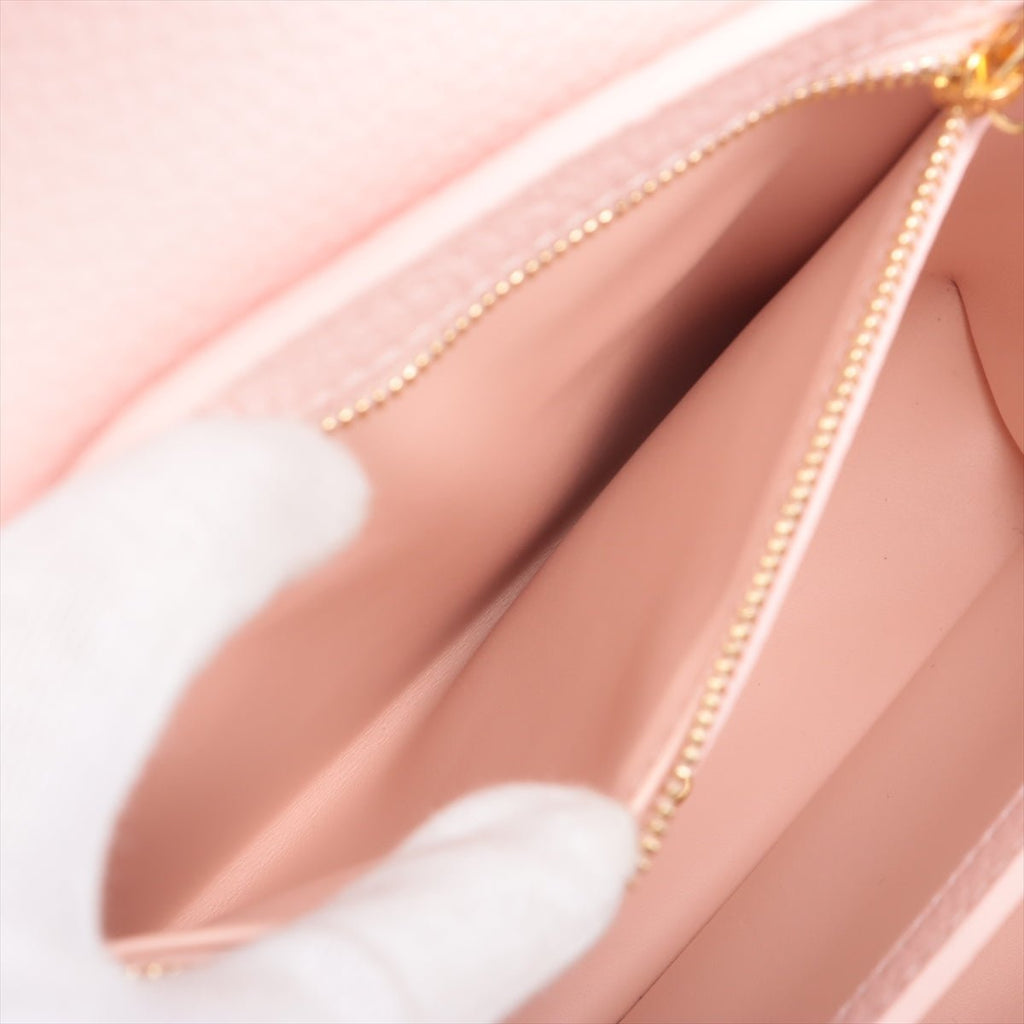 Second hand Louis Vuitton Capucines Taurillon Leather Bag No Strap Pink - Tabita Bags
