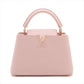 Second hand Louis Vuitton Capucines Taurillon Leather Bag No Strap Pink - Tabita Bags