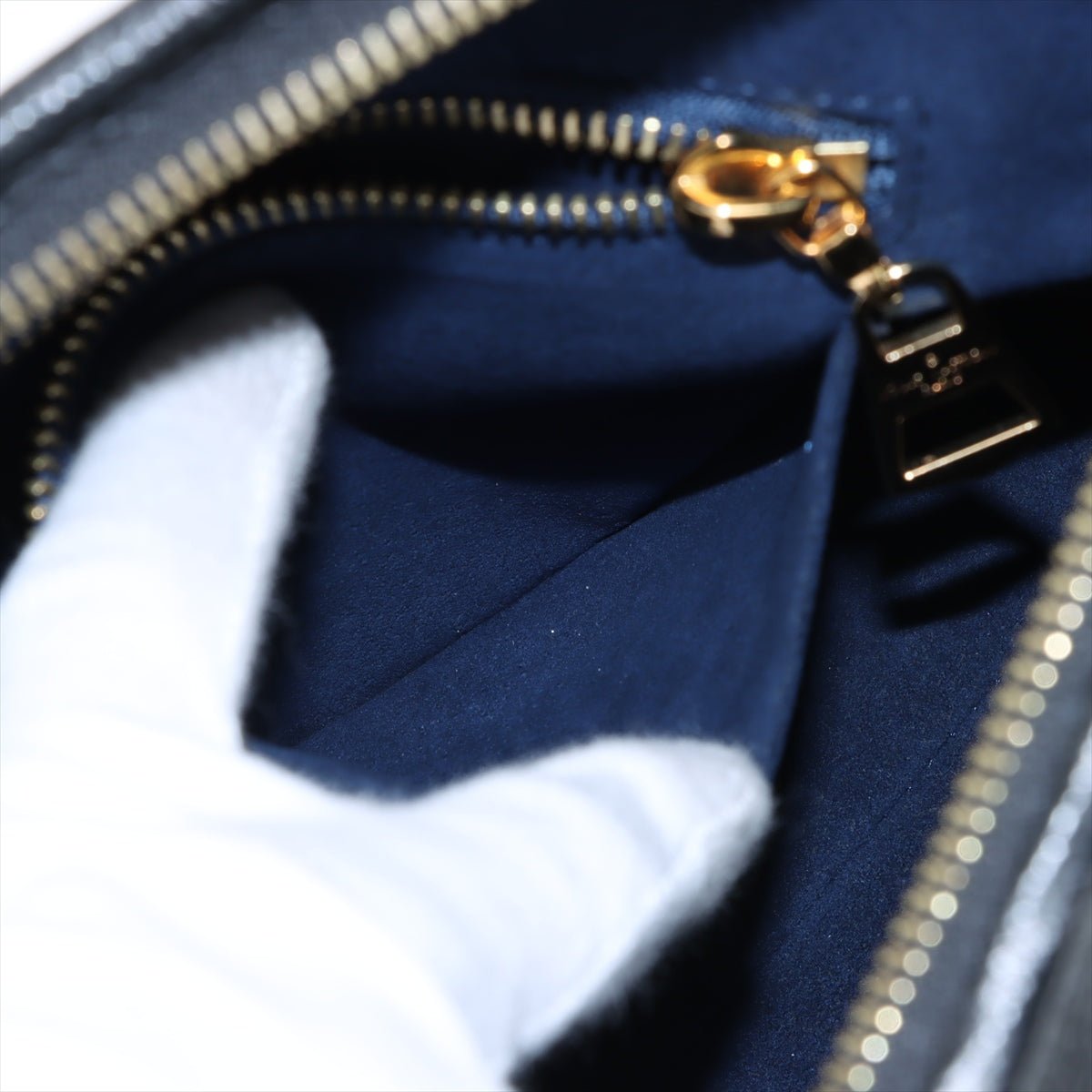 Second hand Louis Vuitton CarryAll Calfskin Grained Leather Monogram Giant Hobo Shoulder Bag Black - Tabita Bags