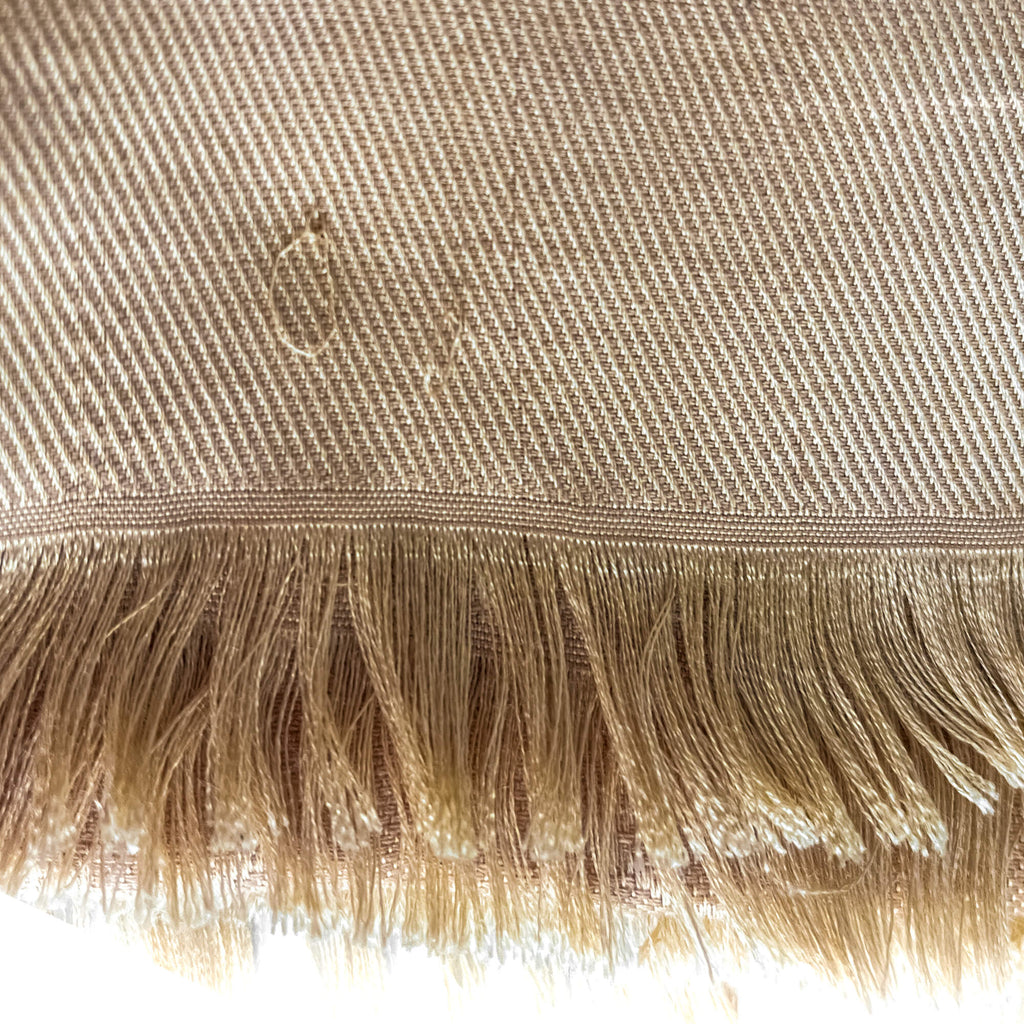 Second hand Louis Vuitton Classic Wool & Silk Foulard Beige - Tabita Bags