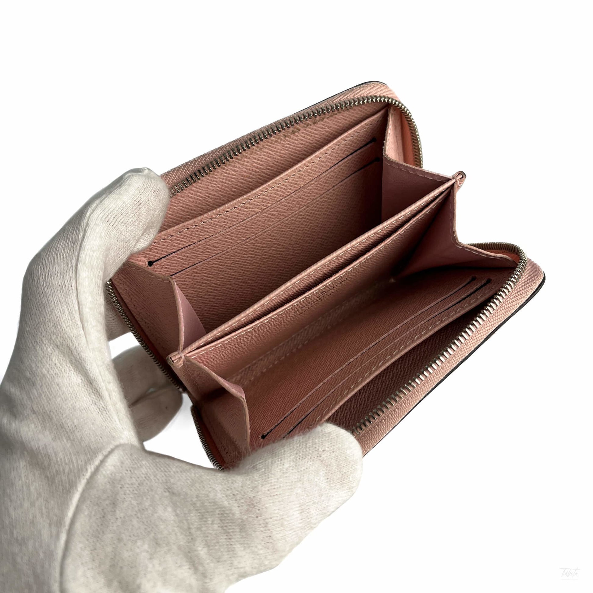 Second hand Louis Vuitton Compact Epi Leather Wallet Pink - Tabita Bags