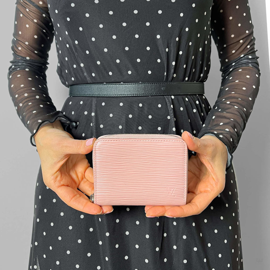 Second hand Louis Vuitton Compact Epi Leather Wallet Pink - Tabita Bags