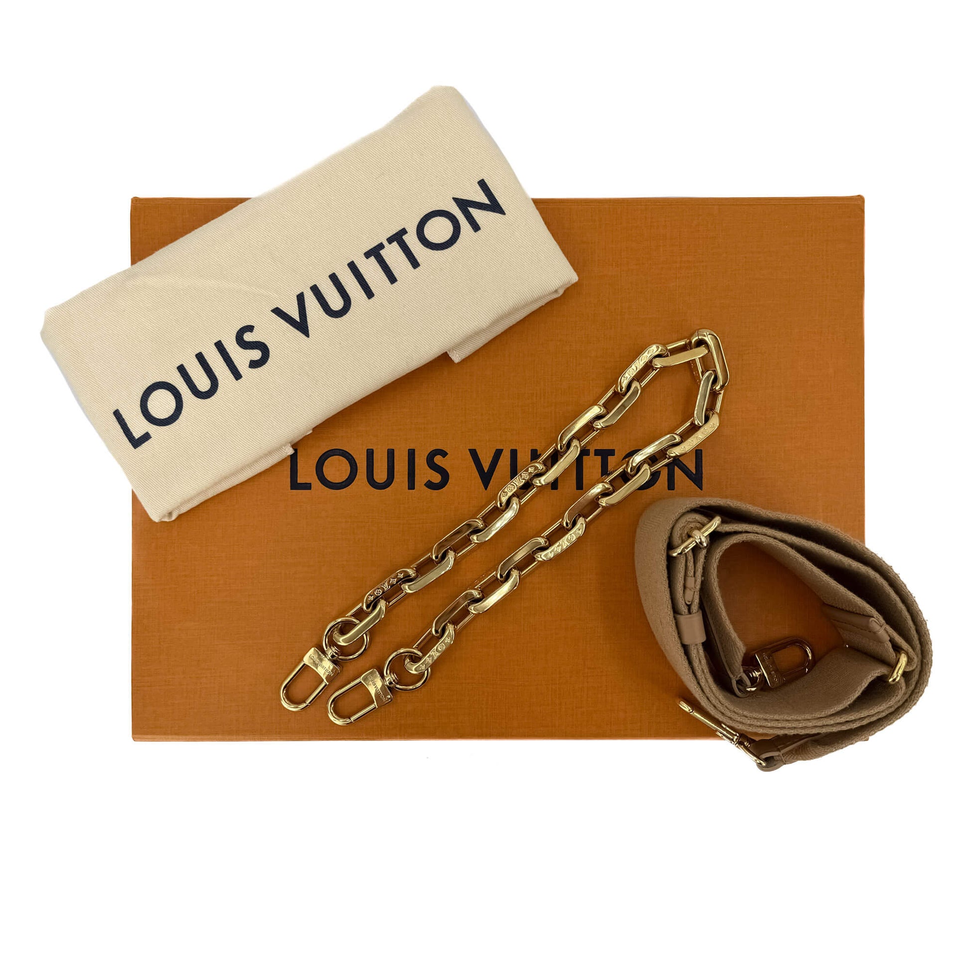 Second hand Louis Vuitton Coussin PM Empreinte Leather 3 - Ways Messenger Bag Camel - Tabita Bags