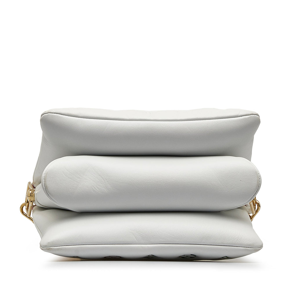 Second hand Louis Vuitton Coussin PM Monogram Garden Leather Crossbody White - Tabita Bags