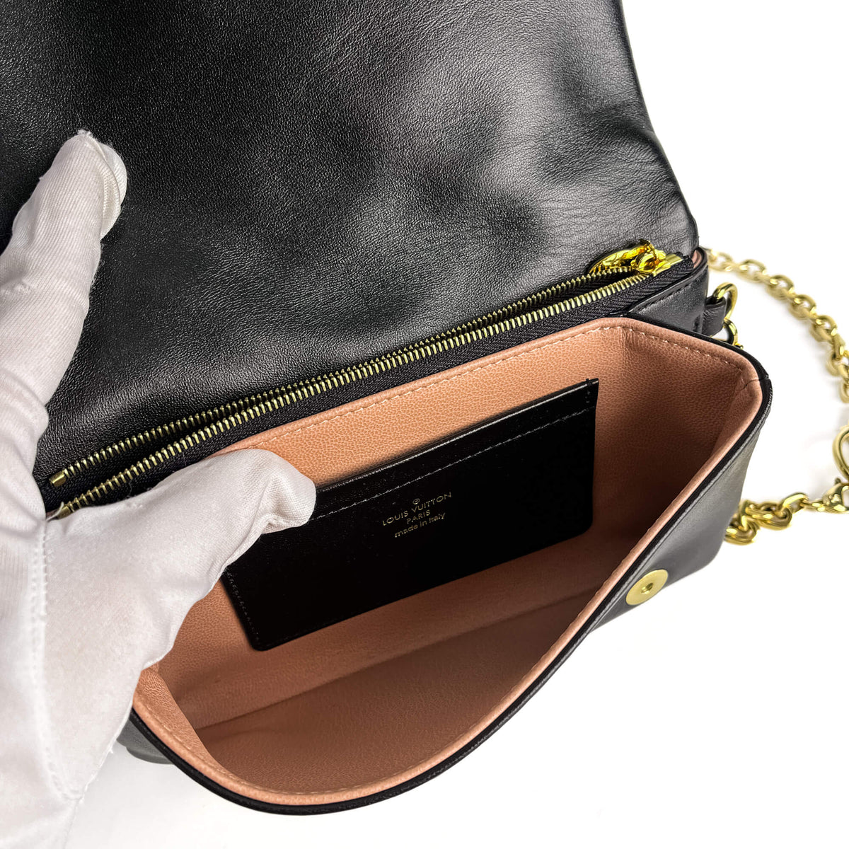 Second hand Louis Vuitton Coussin Pochette Embossed Monogram Leather 3 - Ways Messenger Crossbody Black - Tabita Bags