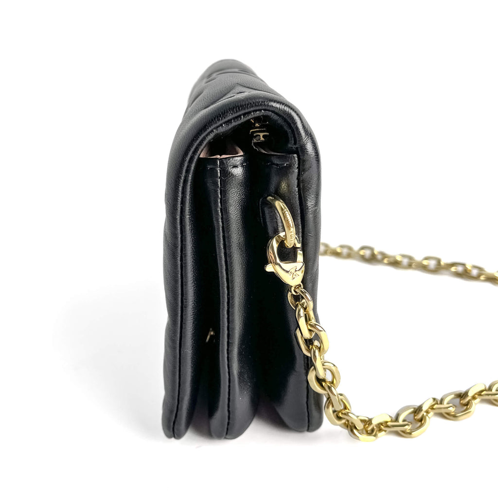 Second hand Louis Vuitton Coussin Pochette Embossed Monogram Leather 3 - Ways Messenger Crossbody Black - Tabita Bags