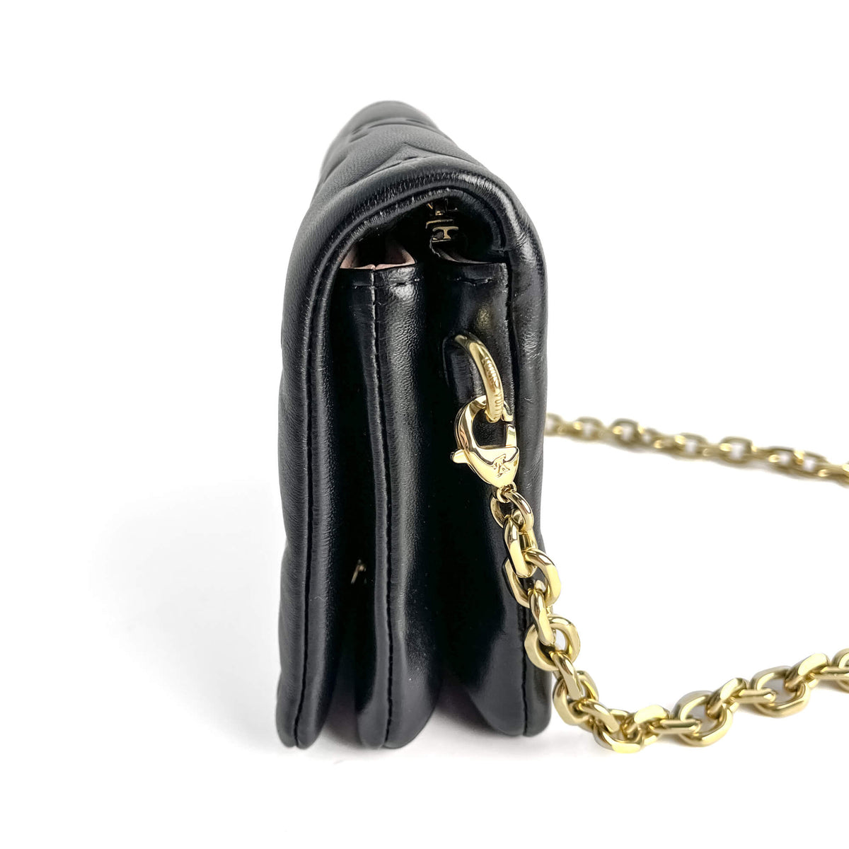 Second hand Louis Vuitton Coussin Pochette Embossed Monogram Leather 3 - Ways Messenger Crossbody Black - Tabita Bags