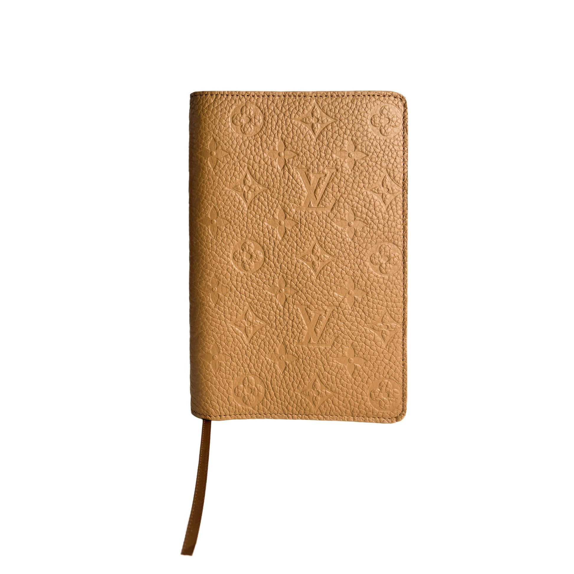 Second hand Louis Vuitton Cover Notebook GM Leather Empreinte Agenda Cover Beige - Tabita Bags