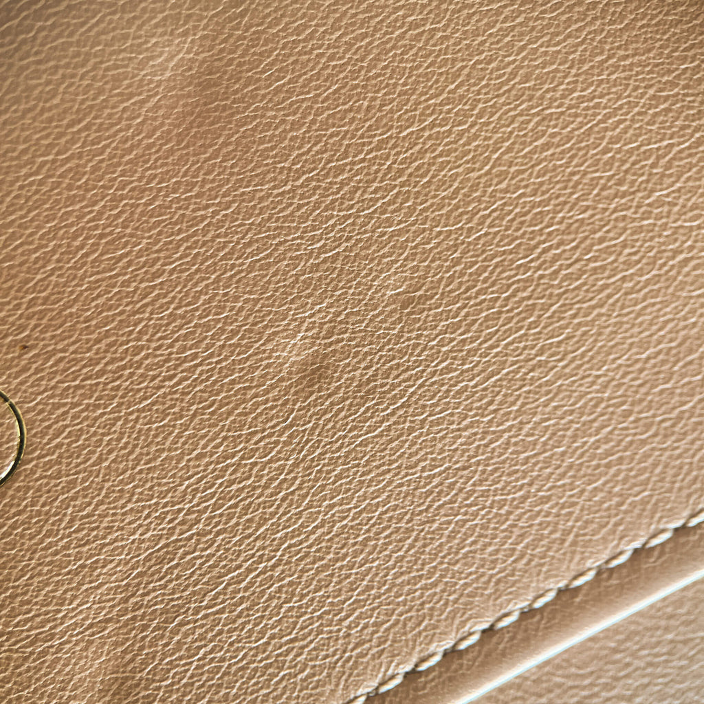 Second hand Louis Vuitton Cover Notebook GM Leather Empreinte Agenda Cover Beige - Tabita Bags