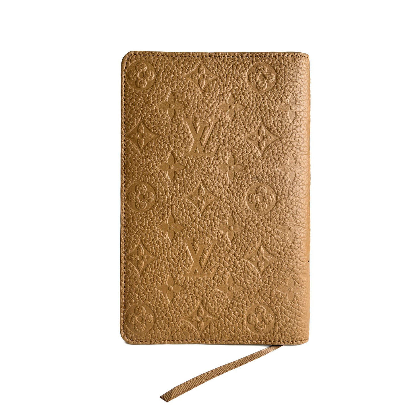 Second hand Louis Vuitton Cover Notebook GM Leather Empreinte Agenda Cover Beige - Tabita Bags