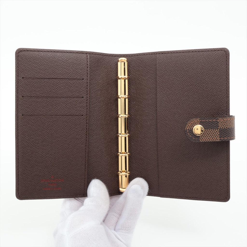 Second hand Louis Vuitton Cover Notebook PM Canvas Agenda Cover Damier Ebene - Tabita Bags