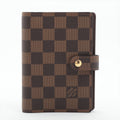 Second hand Louis Vuitton Cover Notebook PM Canvas Agenda Cover Damier Ebene - Tabita Bags