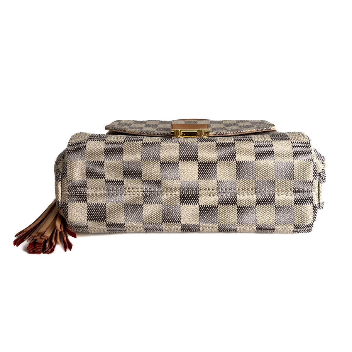 Second hand Louis Vuitton Croisette Canvas 2 - Ways Top - handle Crossbody Damier Azur - Tabita Bags