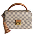 Second hand Louis Vuitton Croisette Canvas 2 - Ways Top - handle Crossbody Damier Azur - Tabita Bags