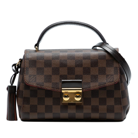 Second hand Louis Vuitton Croisette Canvas 2 - Ways Top - handle Crossbody Damier Ebene - Tabita Bags