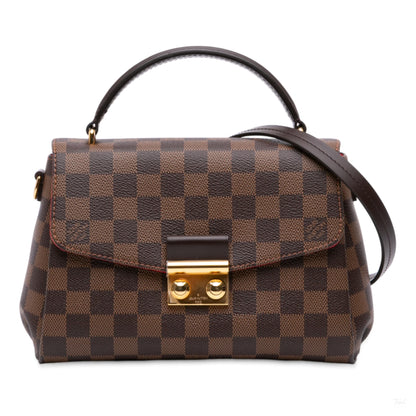 Second hand Louis Vuitton Croisette Canvas 2 - Ways Top - handle Crossbody Damier Ebene - Tabita Bags