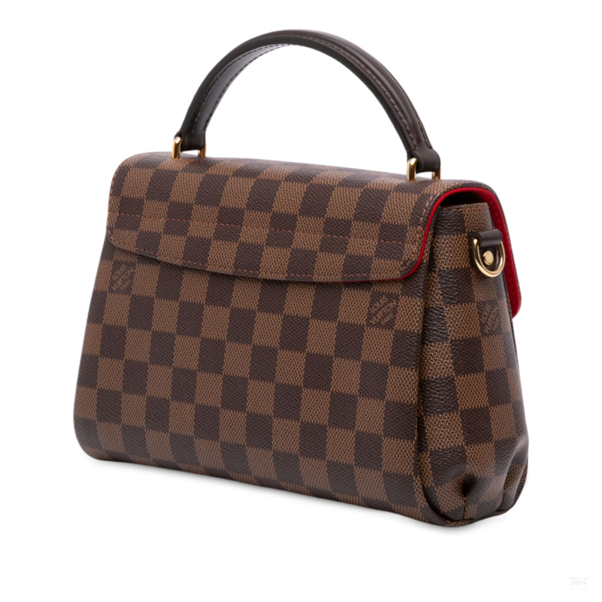 Second hand Louis Vuitton Croisette Canvas 2 - Ways Top - handle Crossbody Damier Ebene - Tabita Bags