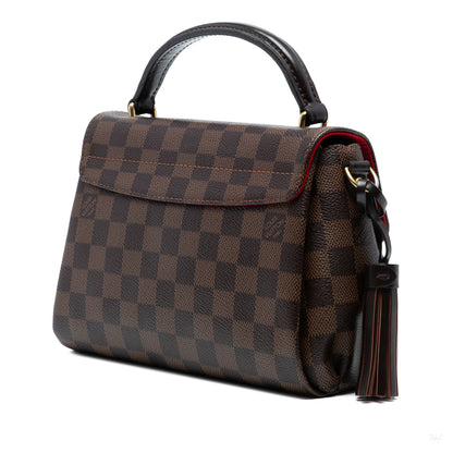 Second hand Louis Vuitton Croisette Canvas 2 - Ways Top - handle Crossbody Damier Ebene - Tabita Bags