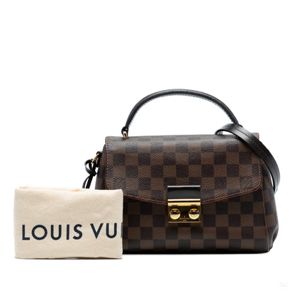 Second hand Louis Vuitton Croisette Canvas 2 - Ways Top - handle Crossbody Damier Ebene - Tabita Bags