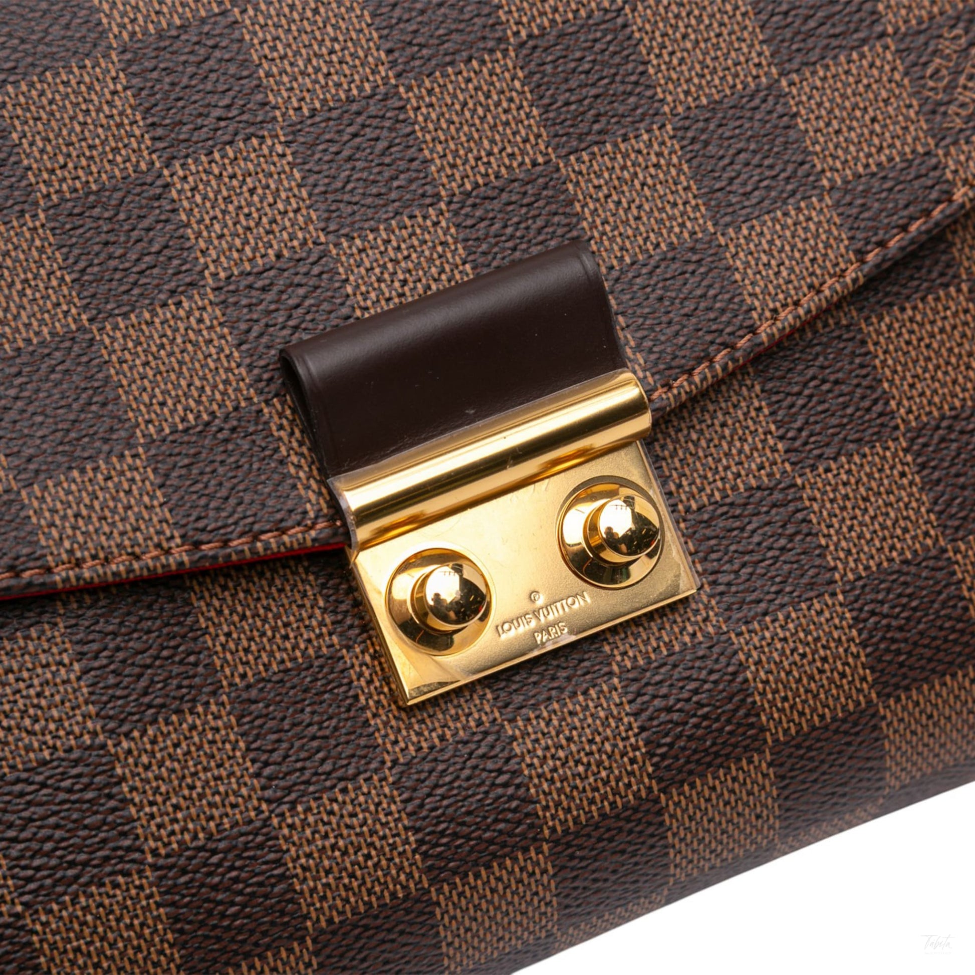 Second hand Louis Vuitton Croisette Canvas 2 - Ways Top - handle Crossbody Damier Ebene - Tabita Bags