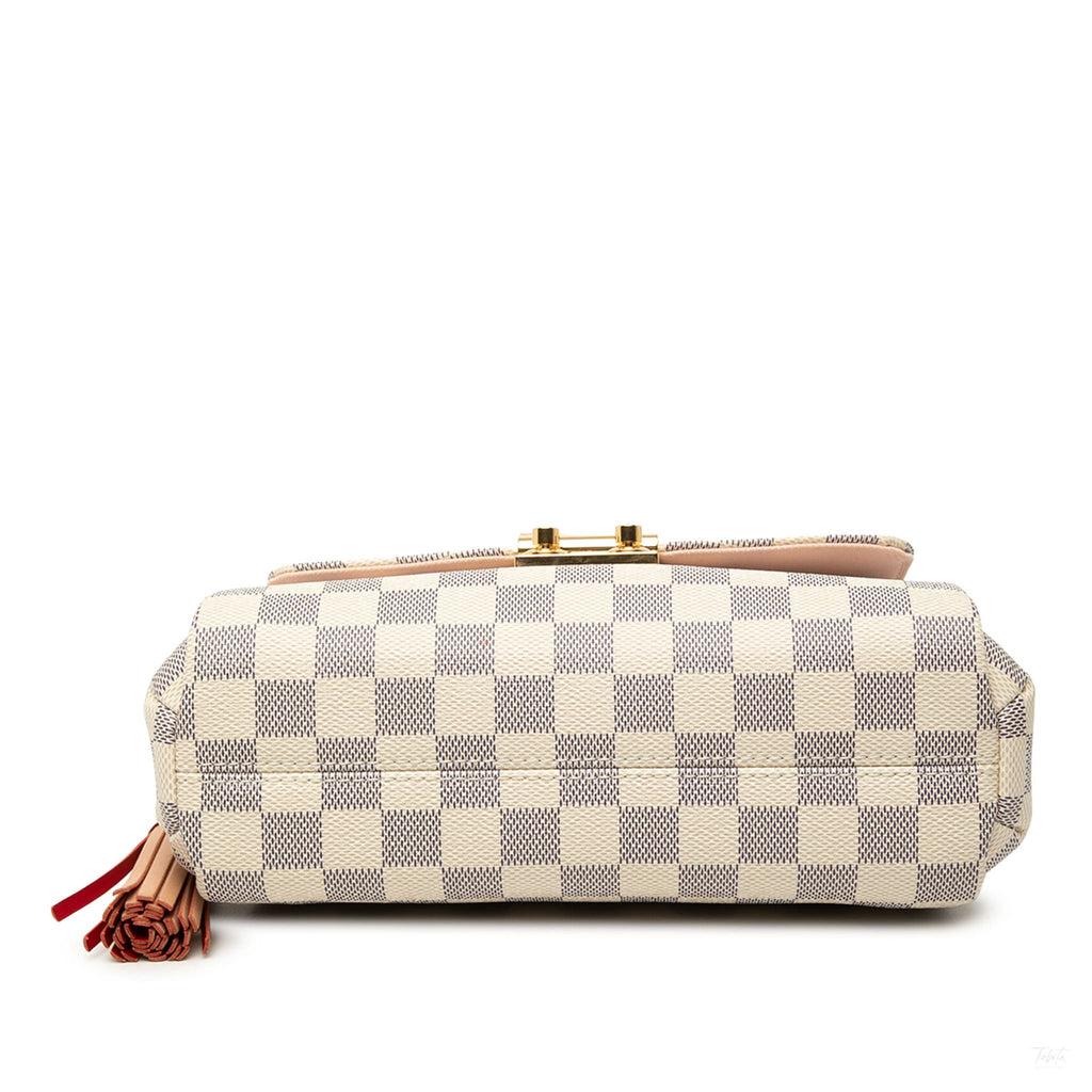 Second hand Louis Vuitton Croisette Canvas Top - handle Crossbody Damier Azur - Tabita Bags