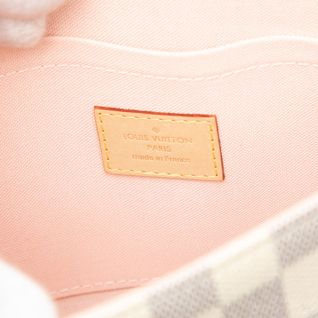 Second hand Louis Vuitton Croisette Canvas Top - handle Crossbody Damier Azur - Tabita Bags