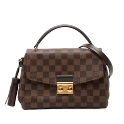 Second hand Louis Vuitton Croisette Canvas Top-handle Crossbody Damier Ebene - Tabita Bags