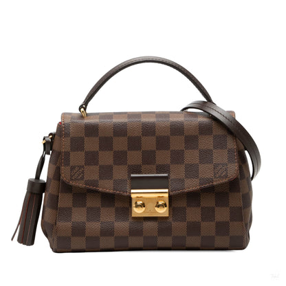 Second hand Louis Vuitton Croisette Canvas Top-handle Crossbody Damier Ebene - Tabita Bags