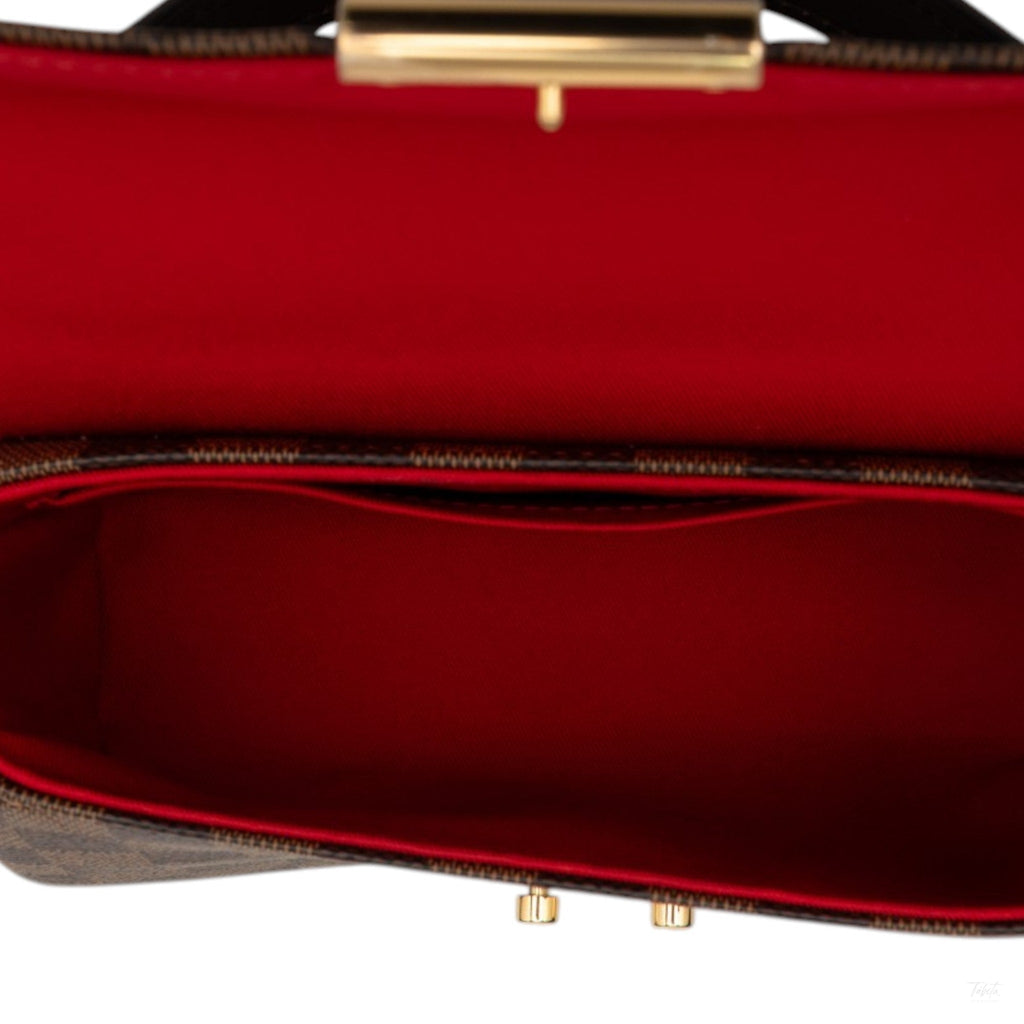Second hand Louis Vuitton Croisette Canvas Top-handle Crossbody Damier Ebene - Tabita Bags