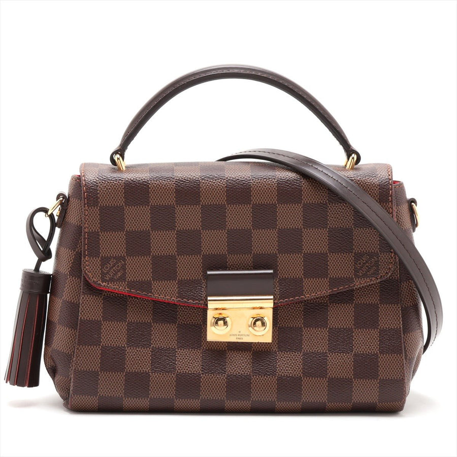 Second hand Louis Vuitton Croisette Canvas Top-handle Crossbody Damier Ebene - Tabita Bags