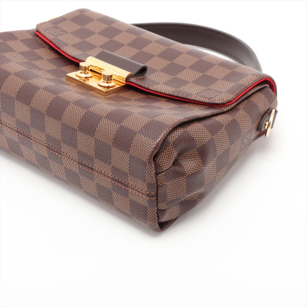 Second hand Louis Vuitton Croisette Canvas Top-handle Crossbody Damier Ebene - Tabita Bags