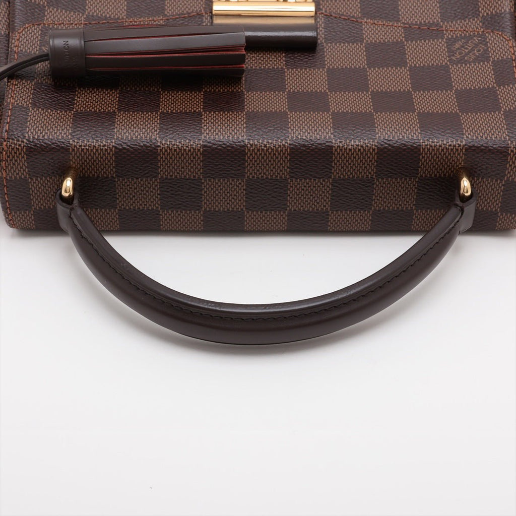 Second hand Louis Vuitton Croisette Canvas Top-handle Crossbody Damier Ebene - Tabita Bags