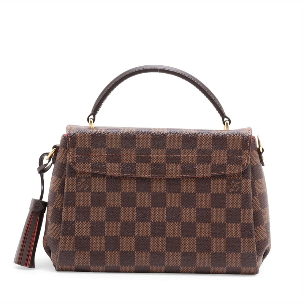 Second hand Louis Vuitton Croisette Canvas Top-handle Crossbody Damier Ebene - Tabita Bags