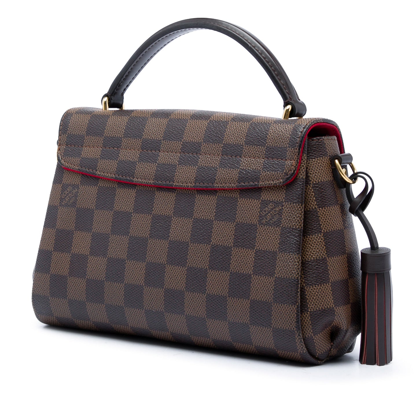 Second hand Louis Vuitton Croisette Canvas Top-handle Crossbody Damier Ebene - Tabita Bags