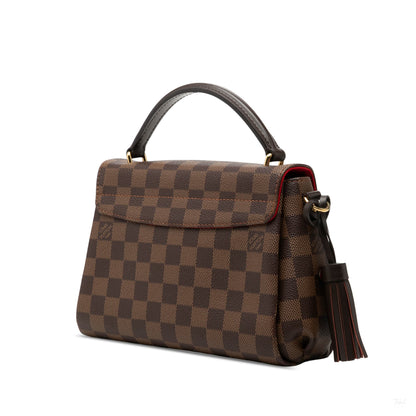 Second hand Louis Vuitton Croisette Canvas Top-handle Crossbody Damier Ebene - Tabita Bags