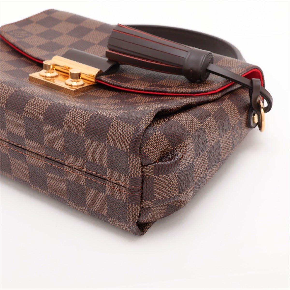 Second hand Louis Vuitton Croisette Canvas Top-handle Crossbody Damier Ebene - Tabita Bags
