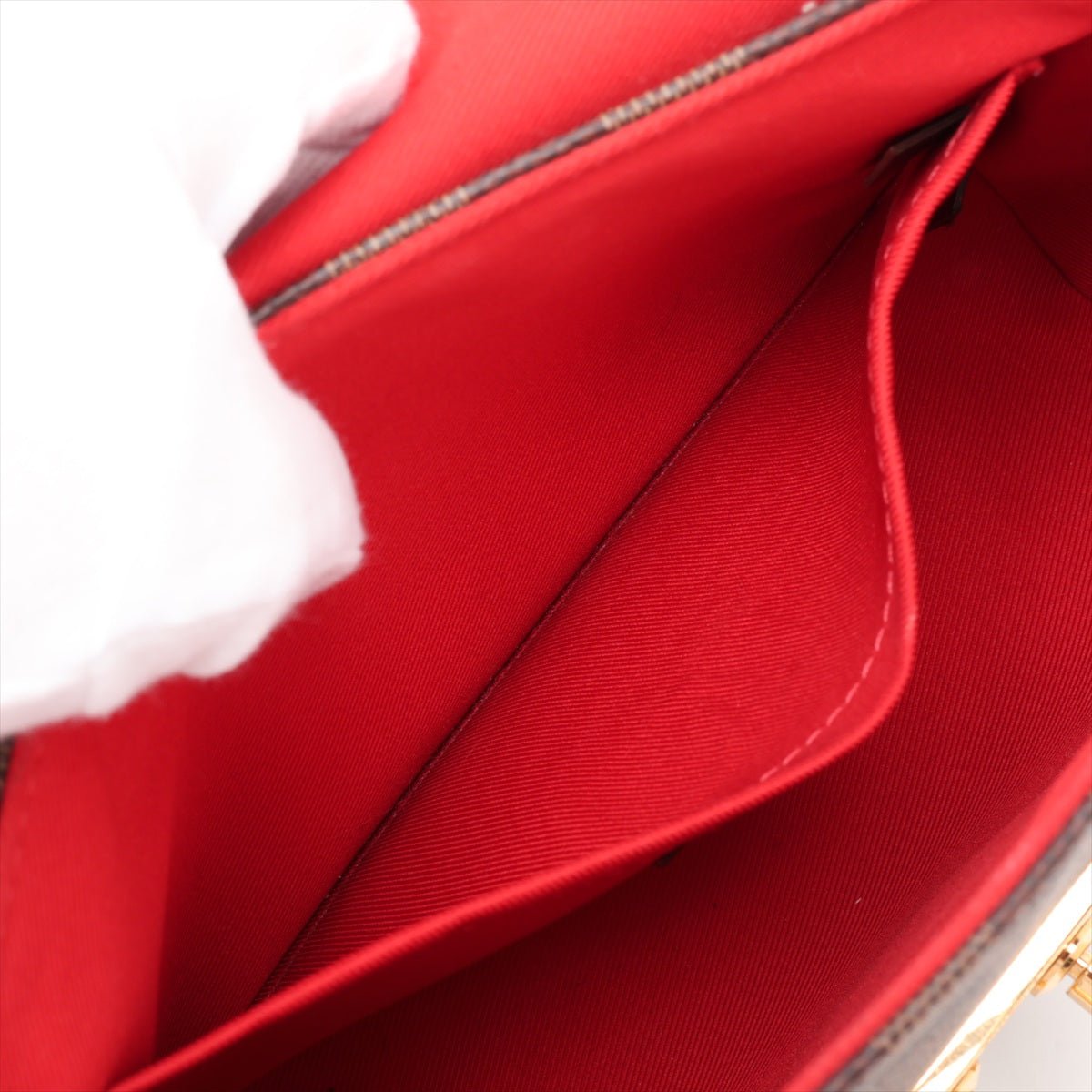 Second hand Louis Vuitton Croisette Canvas Top-handle Crossbody Damier Ebene - Tabita Bags