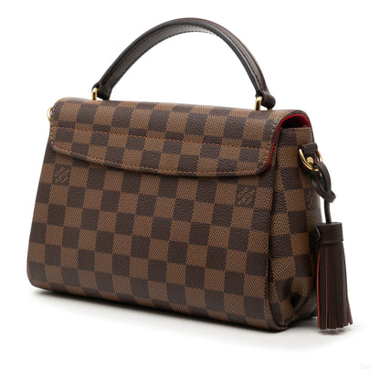 Second hand Louis Vuitton Croisette Canvas Top-handle Crossbody Damier Ebene - Tabita Bags