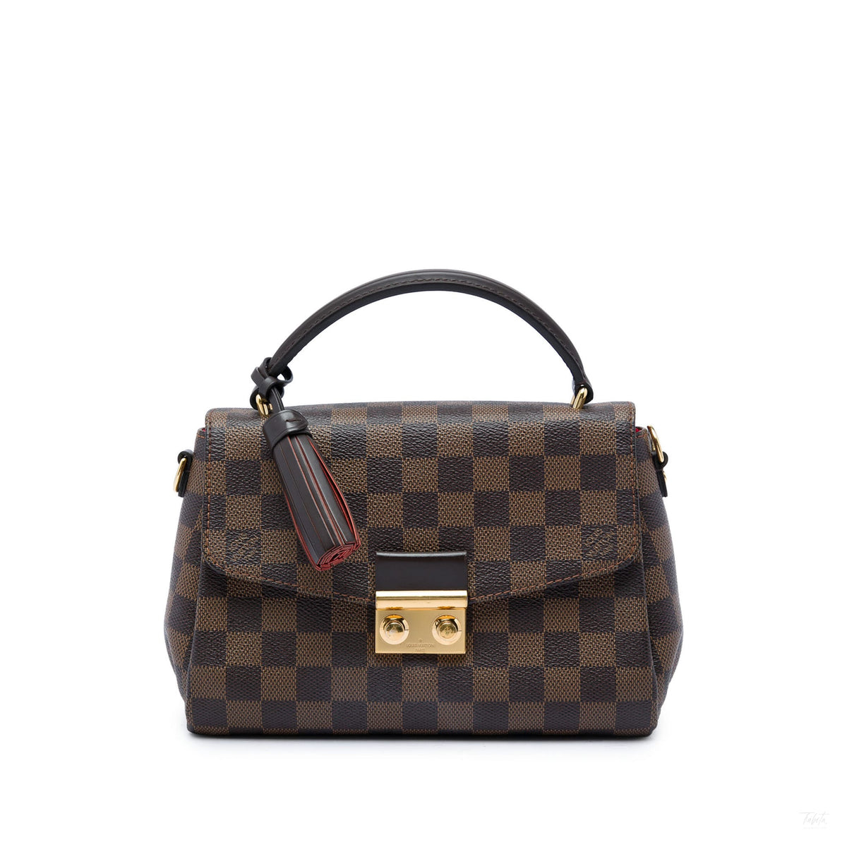 Second hand Louis Vuitton Croisette Canvas Top-handle Crossbody Damier Ebene - Tabita Bags