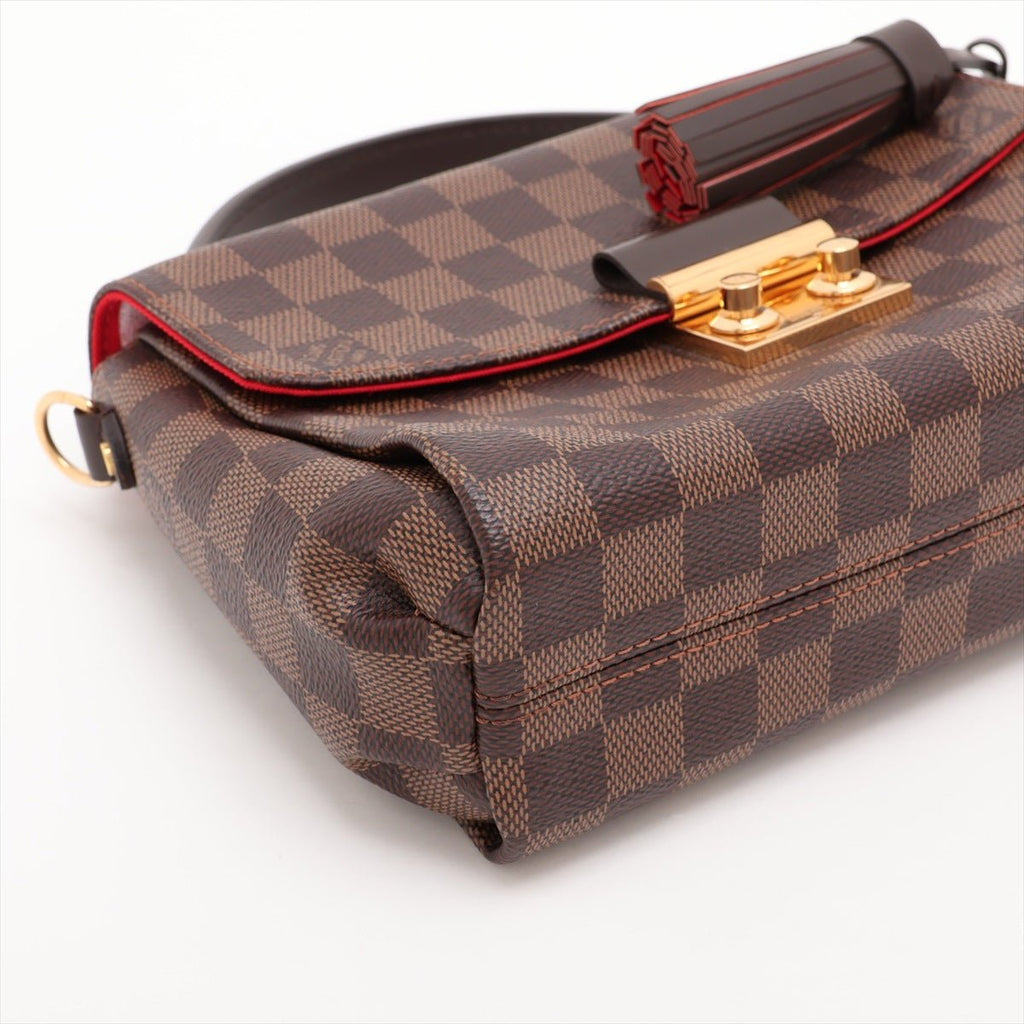 Second hand Louis Vuitton Croisette Canvas Top-handle Crossbody Damier Ebene - Tabita Bags