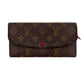 Second hand Louis Vuitton Emilie Long Canvas Envelope Wallet Monogram - Tabita Bags