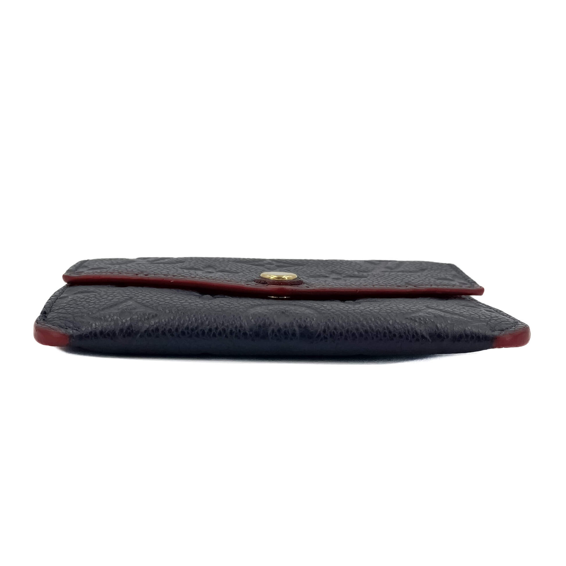 Second hand Louis Vuitton Envelope Coin Purse Empreinte Leather Navy - Tabita Bags