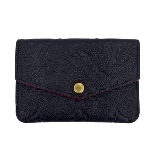 Second hand Louis Vuitton Envelope Coin Purse Empreinte Leather Navy - Tabita Bags