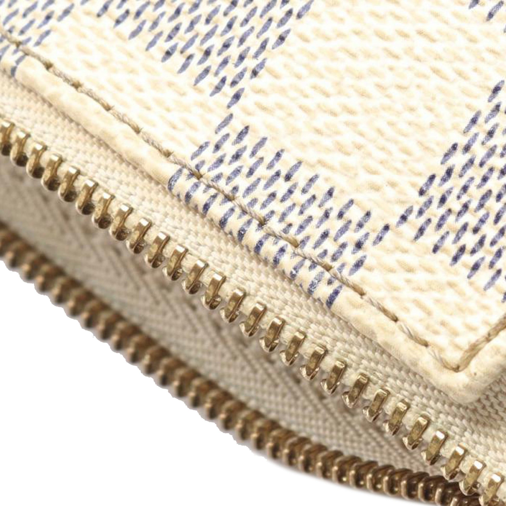 Second hand Louis Vuitton Eva Canvas Pouch Clutch Damier Azur - Tabita Bags