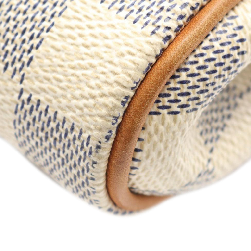 Second hand Louis Vuitton Eva Canvas Pouch Clutch Damier Azur - Tabita Bags