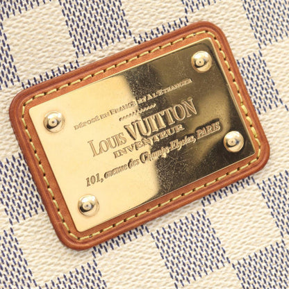 Second hand Louis Vuitton Eva Canvas Pouch Clutch Damier Azur - Tabita Bags