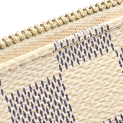 Second hand Louis Vuitton Eva Canvas Pouch Clutch Damier Azur - Tabita Bags